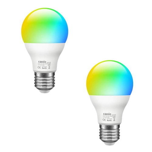 Ampoule DEL intelligente multicolore à intensité variable de 60 W équivalent à 900 lumens de Raxxio