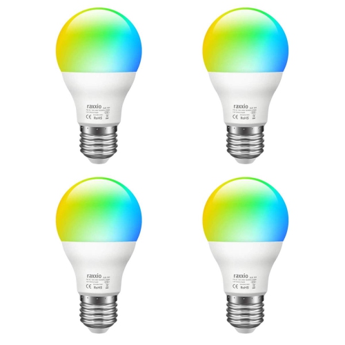 Ampoule DEL intelligente multicolore à intensité variable de 60 W équivalent à 900 lumens de Raxxio