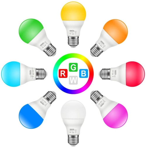 Raxxio Smart LED Bulb Multicolor Dimmable 60W Equiv 900 Lumens