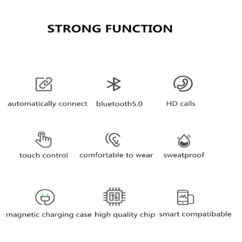 【CSmart】 TWS Wireless Bluetooth Auto Pairing Touch Control Stereo Air_pods Earbuds Earphones Headsets Headphones for Samsung iPhone