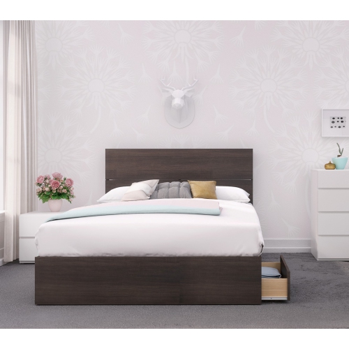 Nexera 3-Piece Bedroom Set With Bed Frame, Headboard & Nightstand