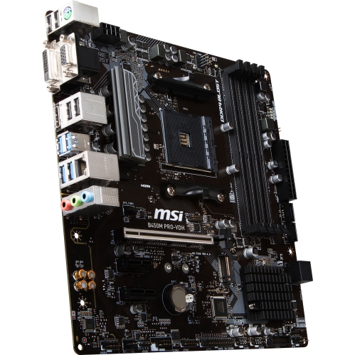 MSI B450M PRO VDH MAX Motherboard Supports 1st 2nd and 3rd Gen