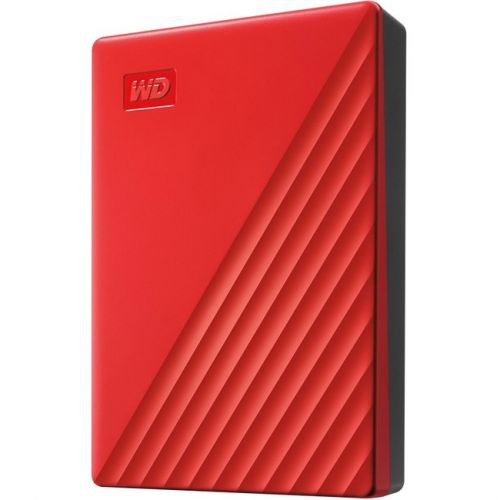 WESTERN DIGITAL  Wd My Passport Wdbpkj0040Brd-Wesn 4 Tb Portable Hard Drive - External - In Red Great External hard drive