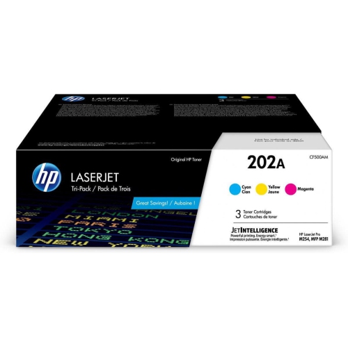HP  202A Toner Cartridge - Cyan, Magenta In Yellow
