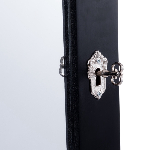 Costway Mirrored Jewelry Cabinet Armoire Storage Organizer Box w/ Drawers Christmas Gift