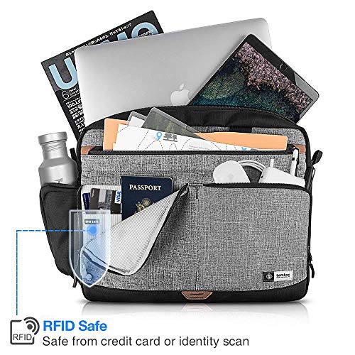 tomtoc 15.6 Inch Laptop Shoulder Bag with 360º Protective Laptop