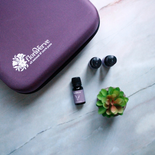 floraVerve Essential Oils Carrying Case, Bottle Opener & Cap Sticker
