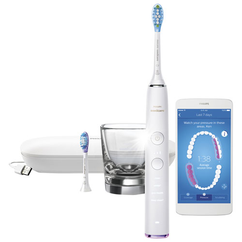 Philips SoniCare DiamondClean Smart Electric Toothbrush (HX9902/64) - White