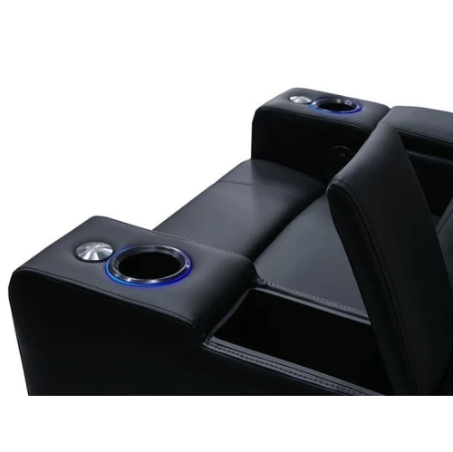 Valencia Piacenza Home Theater Seating | Premium Top Grain Nappa 9000 Leather, Power Recliner, Power Headrest, LED Lighting