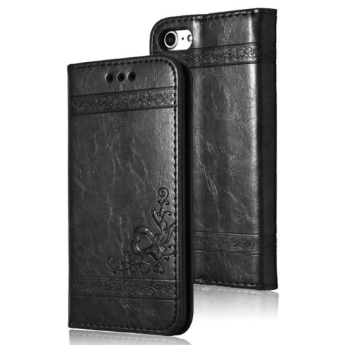Luxury Wallet Case for iPhone 11 Leather Cover Pouch Stand Flip (Black