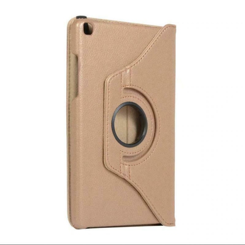 【CSmart】 360 Rotating Leather Tablet Case Smart Stand Cover for Samsung Galaxy Tab A 8.0" 2019, T290 T295 T297, Gold