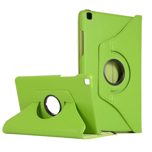 【CSmart】 360 Rotating Leather Tablet Case Smart Stand Cover for Samsung Galaxy Tab A 8.0" 2019, T290 T295 T297, Green