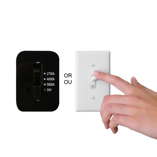 BAZZ Slim Disk Tone 6 in Integrated LED Recessed Fixture Kit Matte White DISK800W