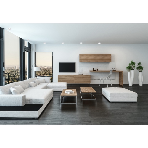 BAZZ Slim Disk Tone 6 in Integrated LED Recessed Fixture Kit Matte White DISK800W