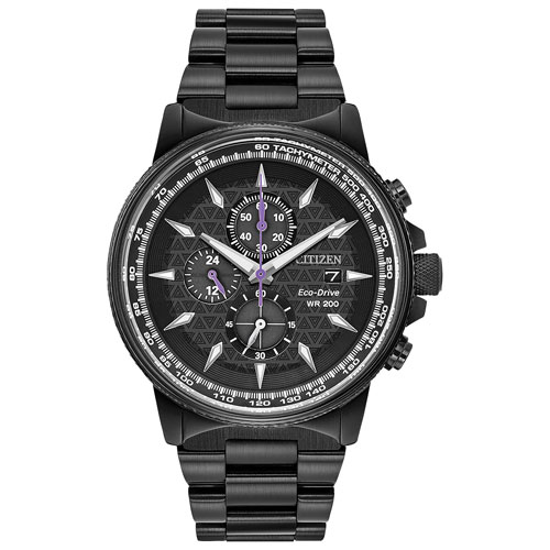 Citizen Marvel Black Panther 42mm Men's Solar Powered Chronograph Casual Watch - Black