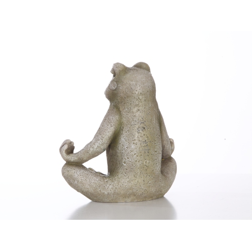 Hi-Line Gifts Frog Sitting Lotus