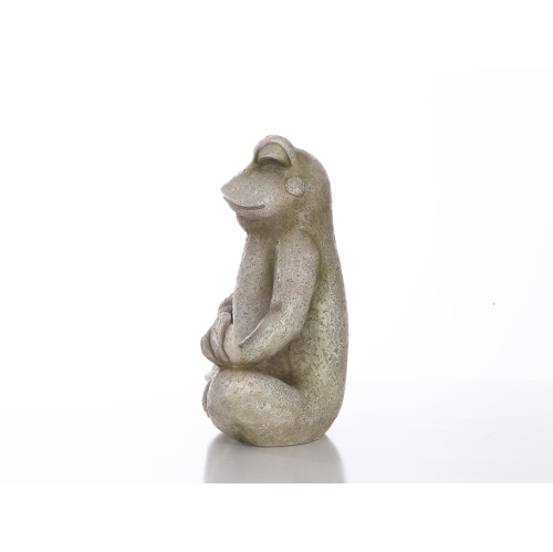 Hi-Line Gifts Frog Sitting Lotus