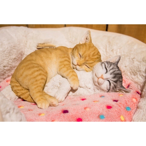 HI-LINE GIFT LTD  Hi-Line Gifts Ltd. Cat-Sleeping Cats - & Grey Tabbies In Orange