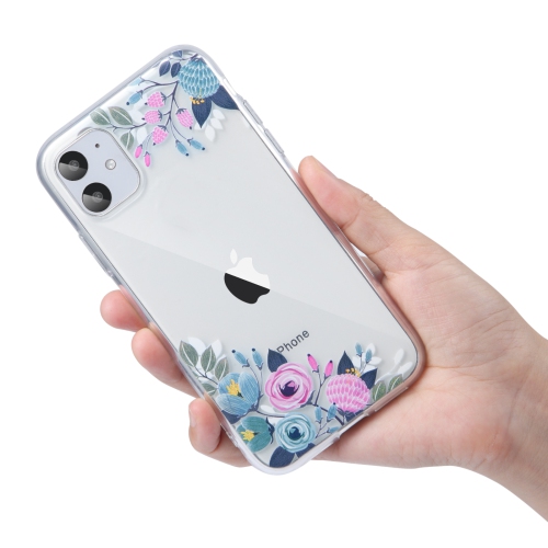 navor Clear Case Cute Flower Design Compatible with iPhone 11 6.1 inch Soft & Flexible TPU Slim Shockproof Transparent [Clear]