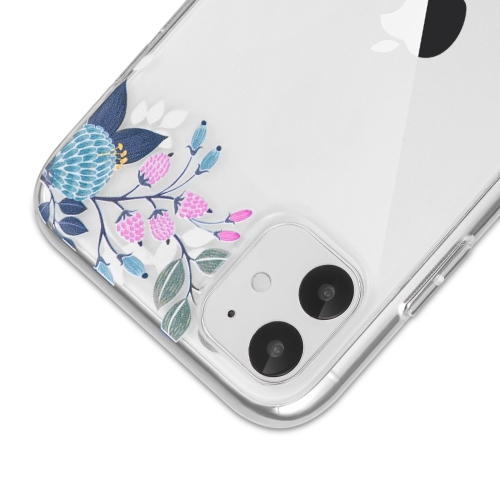 navor Clear Case Cute Flower Design Compatible with iPhone 11 6.1 inch Soft & Flexible TPU Slim Shockproof Transparent [Clear]