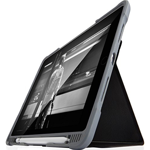STM Dux Plus, Ultra-Protective Case for Apple iPad 6th Gen/ 9.7" with Pencil Storage - Black
