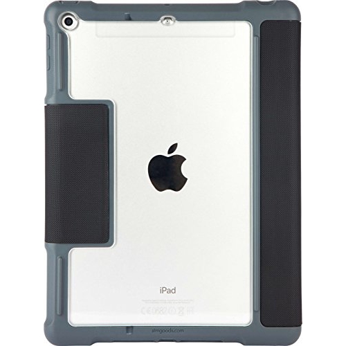 STM Dux Plus, Ultra-Protective Case for Apple iPad 6th Gen/ 9.7" with Pencil Storage - Black