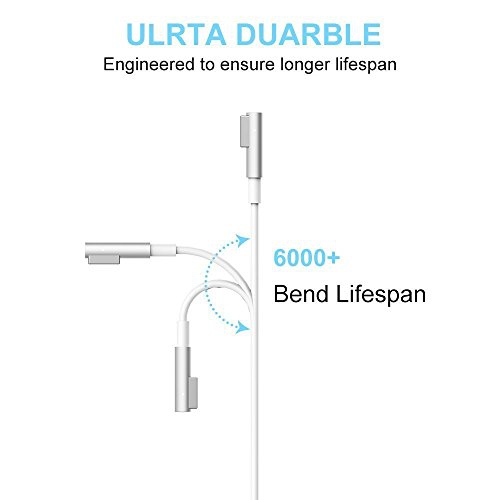 Chargeur pour MacBook Pro, adaptateur d’alimentation MagSafe 1 de 60 W à embout en L magnétique pour MacBook Pro 11 d’Apple