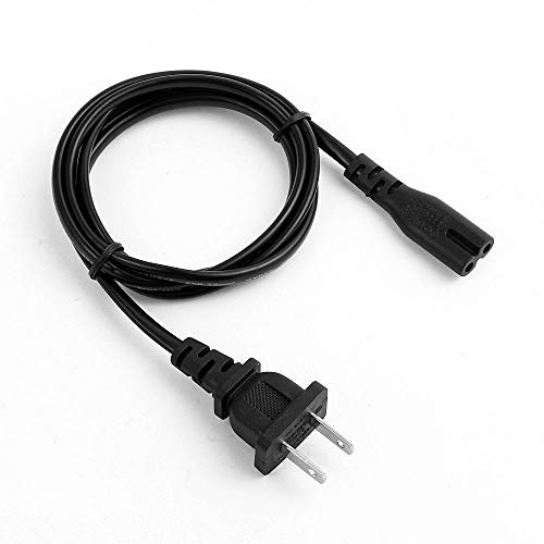 ANTOBLE 2 Prong AC Wall Cable Power Cord for LED LCD TV, Samsung, Apple TV, LG Sharp; Canon Pixma, Hp Brother Epson