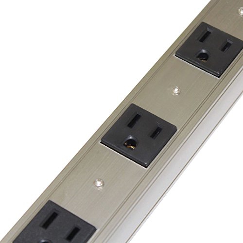 12 Outlet Surge Protector, Power Bar, Power Strip with 3ft Cord 125V/15A, Certified UL cULus