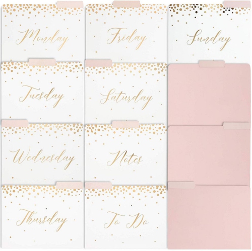 Paper Junkie 12 Pack Decorative File Folders Daily Style 9 X 11 5