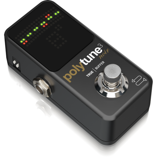 TC Electronic Polytune 3 Noir Ultra-Compact Polyphonic Tuner w/Built-In Buffer