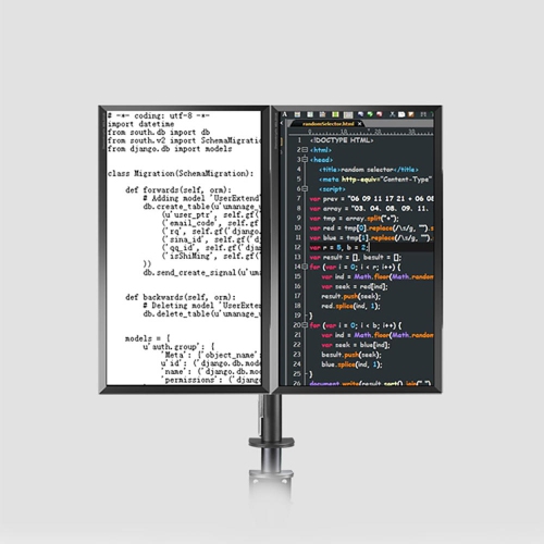 Full Motion Monitor Stand Dual Monitor Mount, Monitor Arm Fit 2 Screens Fully Adjustable Heavy Duty For 13"-27" Monitors Desk Mount