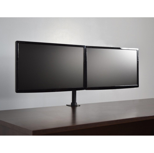 Full Motion Monitor Stand Dual Monitor Mount, Monitor Arm Fit 2 Screens Fully Adjustable Heavy Duty For 13"-27" Monitors Desk Mount