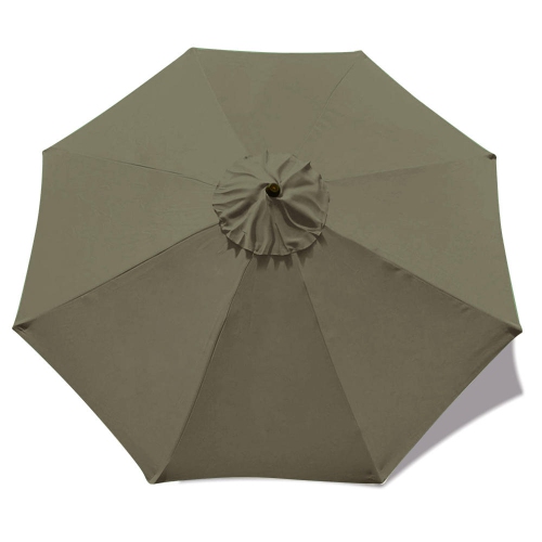 Patio Umbrella Cover Replacement Top Canopy for 9ft 8 Ribs, TAN - LIVINGbasics®