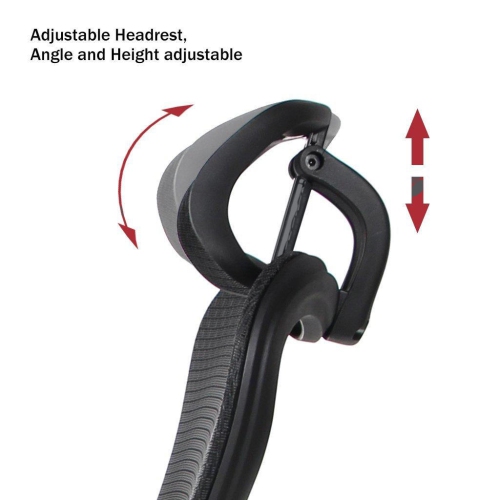 Tilt Recline Office Chair with Headrest and Padded Flip-Up Armrest, Mesh High Back Manager and Executive Chairs Computer Basic Rest Chair up to 250lb