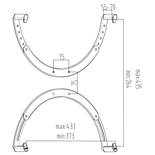 Adapter VESA Mount Kit for 19" to 27" LED LCD Monitor Screen PrimeCables