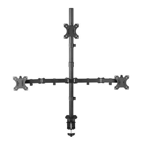 Heavy Duty Full Motion Arm for 13" - 32" LCD LED Screen, Triple Monitor Desk Mount Monitor Stands with VESA 75x75 and 100x100mm Patterns
