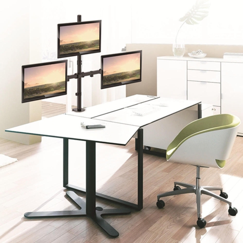 Heavy Duty Full Motion Arm for 13" - 32" LCD LED Screen, Triple Monitor Desk Mount Monitor Stands with VESA 75x75 and 100x100mm Patterns