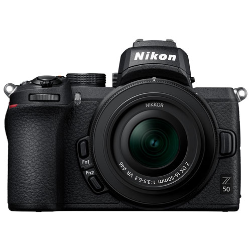 Appareil photo sans miroir Z 50 de Nikon avec objectif VR Z DX NIKKOR 16-50 mm f/3,5-6,3
