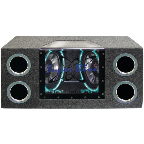 Pyramid Car Audio BNPS102 Dual Bandpass System with Neon Accent