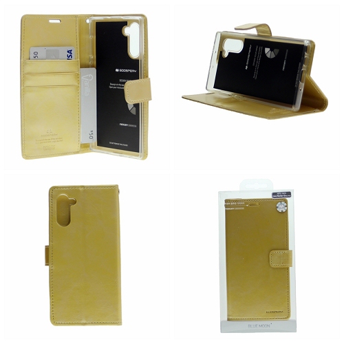 For Samsung Note10 Goospery Bluemoon Diary, Gold