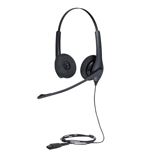 Jabra BIZ 1500 On-Ear Noise Cancelling Headset with Mic - Black -