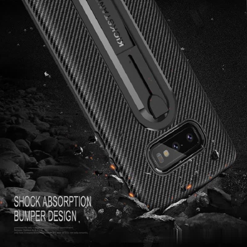 Rugged Armor Case Anti Shock Carbon Fiber Stand Case for Samsung Galaxy NOTE 9