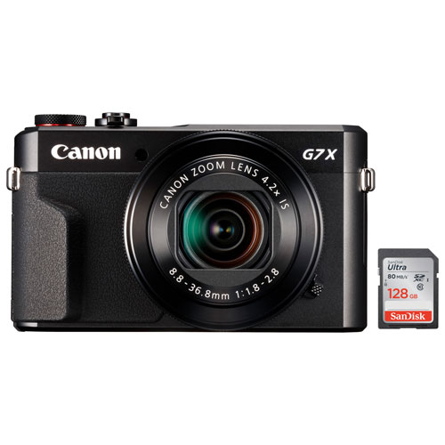 Appareil photo numérique Wi-Fi PowerShot G7 X Mark II de 20,1 Mpx de Canon avec carte mémoire - Seulement à Best Buy