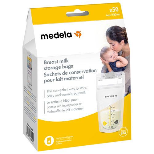 Medela 6 oz. Breast Milk Storage Bags - 50 Pack