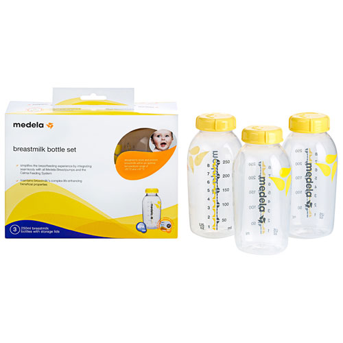 Medela 8 oz. Breast Milk Bottle Set - 3 Pack - Clear