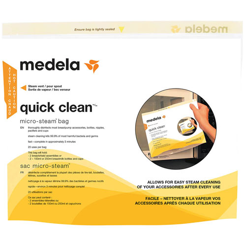 Medela Quick Clean Micro-Steam Microwave Bags - 5 Pack
