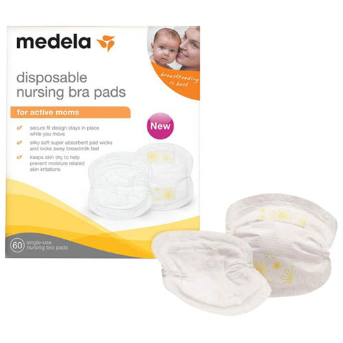 Medela Safe & Dry Super Absorb Nursing Pads - 60 Packs - White