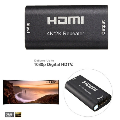 4K 2K 3D 1080P HDMI Signal Repeater Extender HDMI Amplifier Booster Up To 4FDTS
