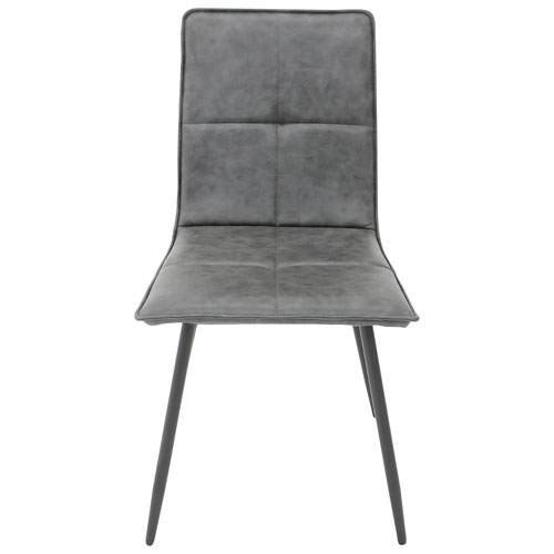 Anaelle Contemporary Faux Leather, Contemporary Faux Leather Dining Chairs